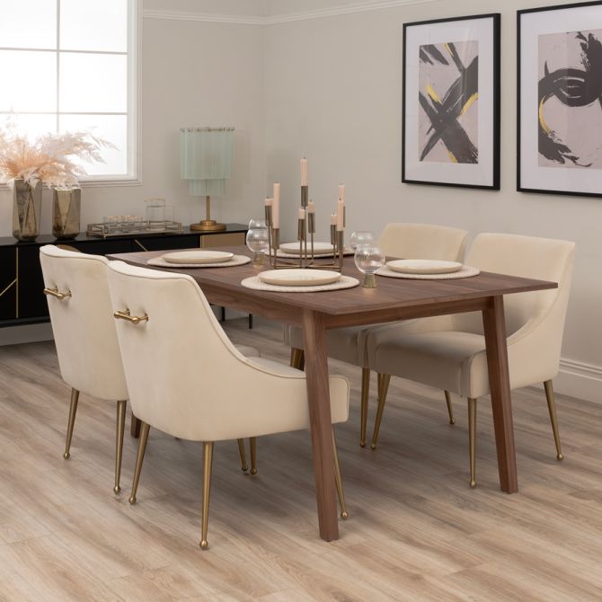 Capri Förlängningsbart Matbord - Valnöt -view3