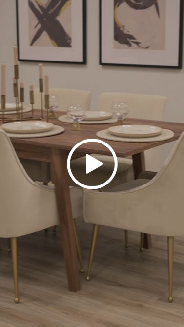 Capri Walnut Extending Dining Table and 6 Mason Chalk Chairs-view9