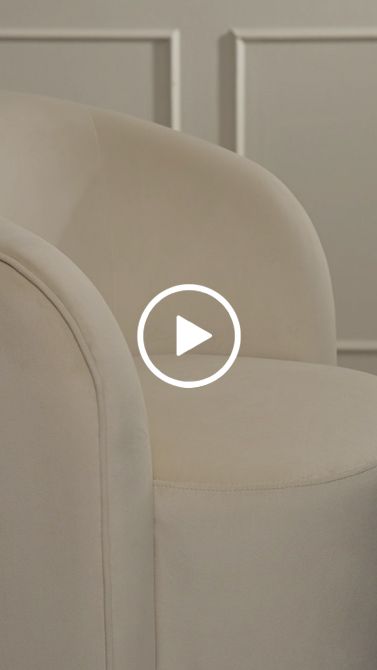 West End Esszimmerstuhl – Drehbar – Kreideweiß – Basis Messing-view2