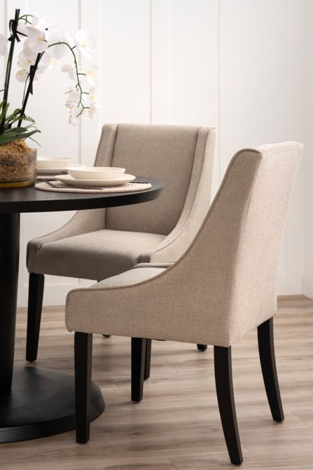 Chatsworth Chaise de salle à manger  – Taupe.-view3