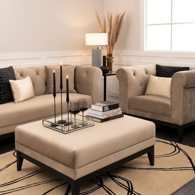 Claremont 2-Sitzer - Sofa - Taupe-view2