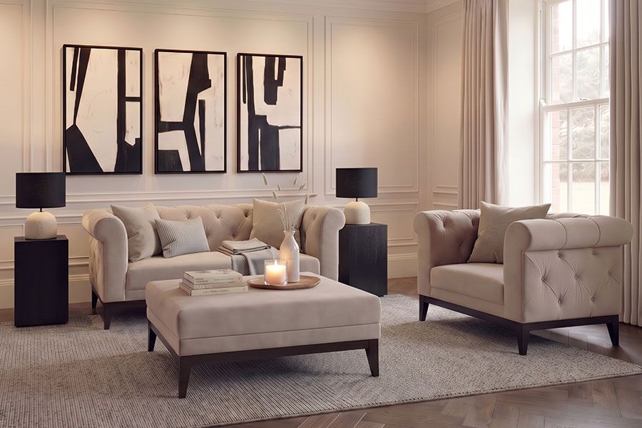 Claremont Two Seat Sofa - Taupe-view2