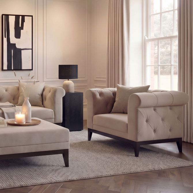 Claremont Fauteuil - Taupe-view2