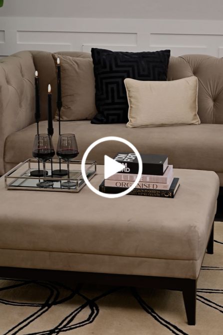 Claremont Fußhocker – Taupe-view4