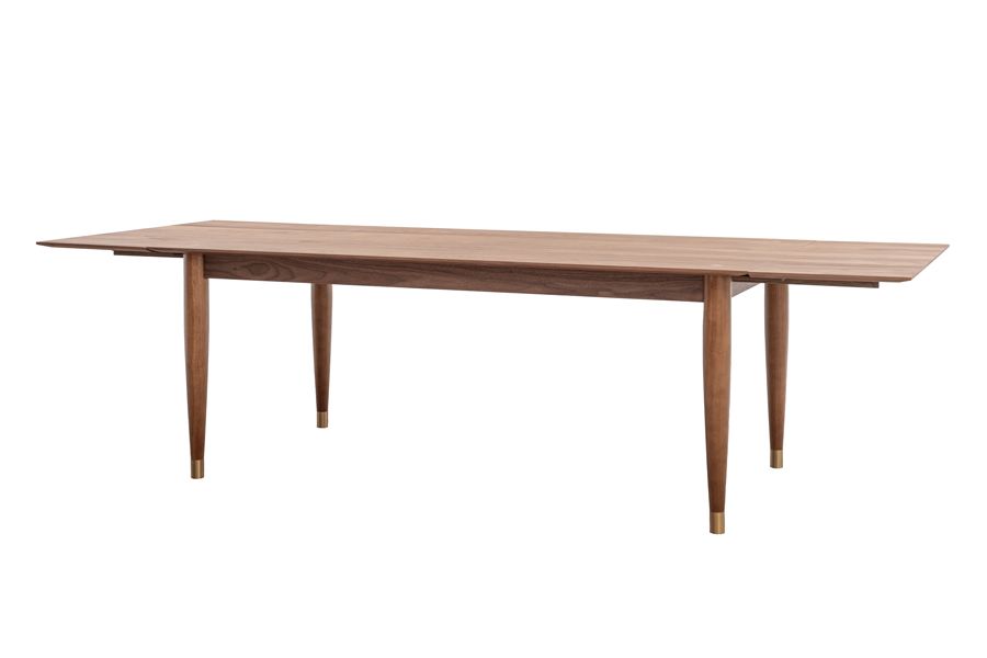 Como Extending Dining Table and 6 Mason Chalk Chairs-view2