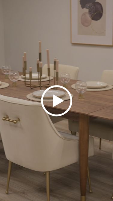 Como Extending Dining Table and 6 Mason Chalk Chairs-view9