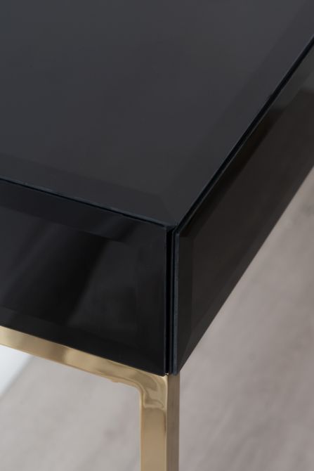 Lorenzo Konsole – Schwarzes Glas-view2