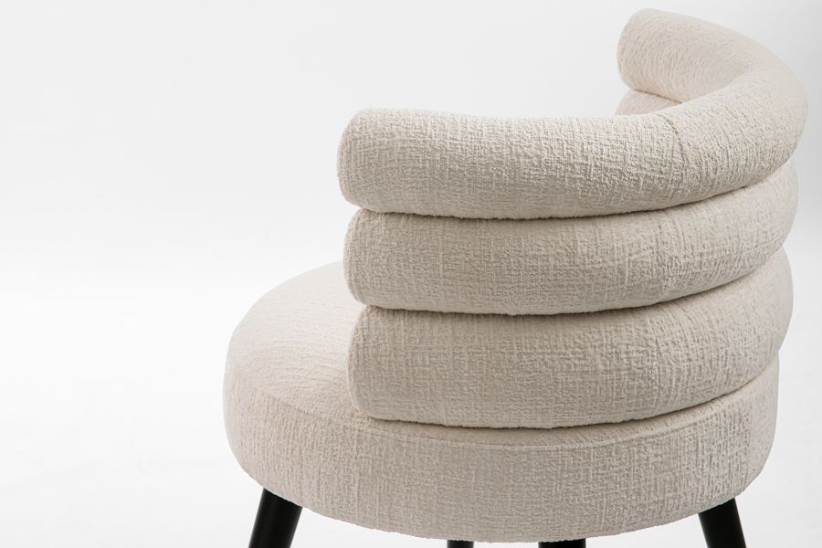 Cooper Eetkamerstoel Licht Taupe Chenille-view6