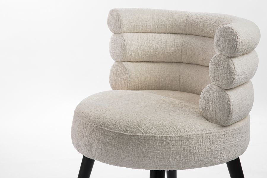 Cooper Eetkamerstoel Licht Taupe Chenille-view7