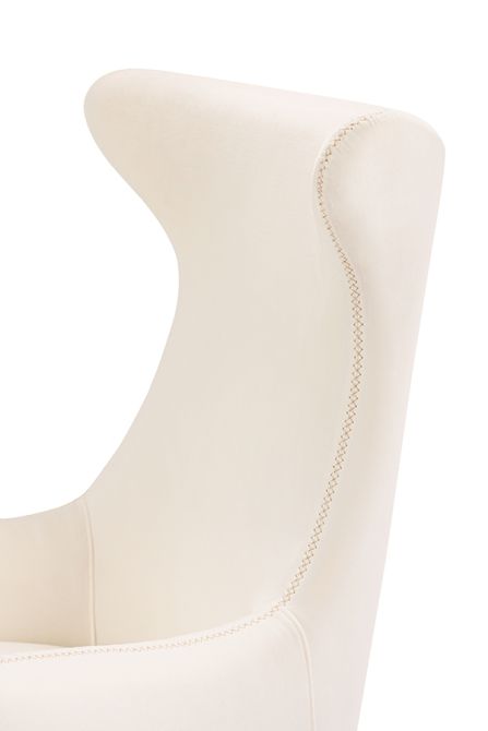 Delta Poltrona - Bianca - Oro spazzolato-view3