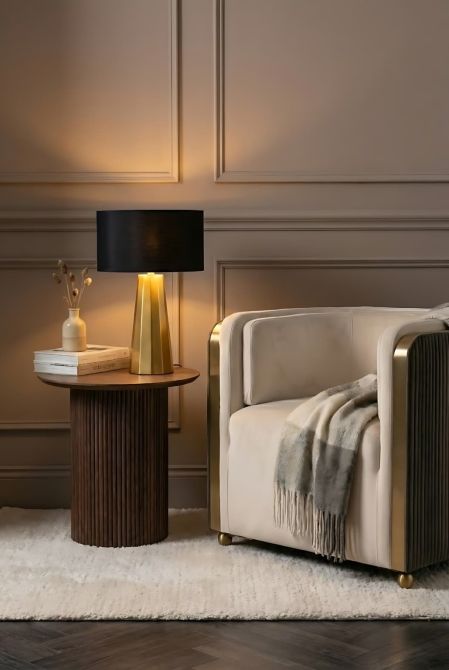 Docena Tischlampe - Schwarz - Messing-view2