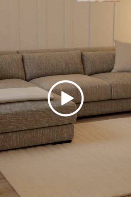 Dolce Divano con Angolo Sinistro - Talpa scuro - Lino-view7