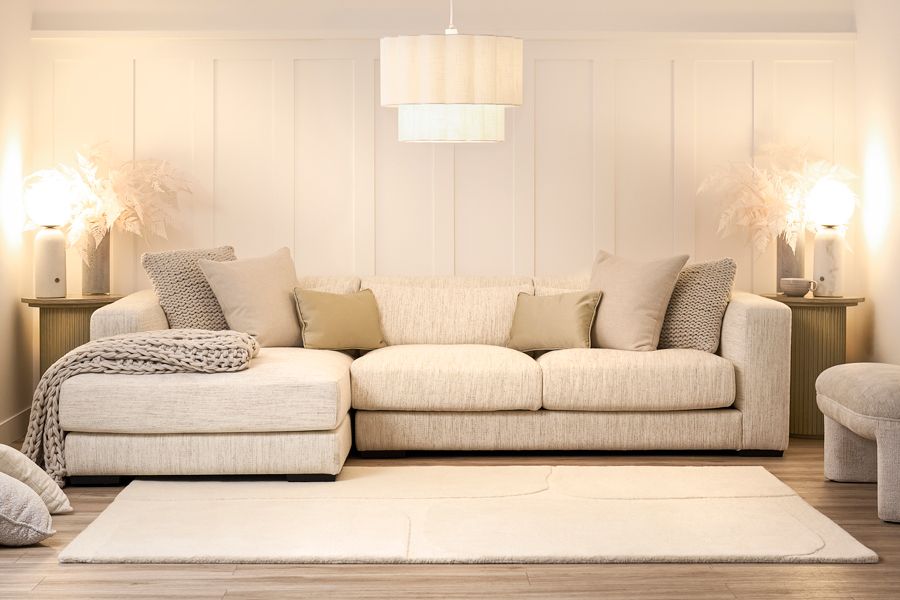 Dolce Corner Sofa Left Hand Natural Linen -view3