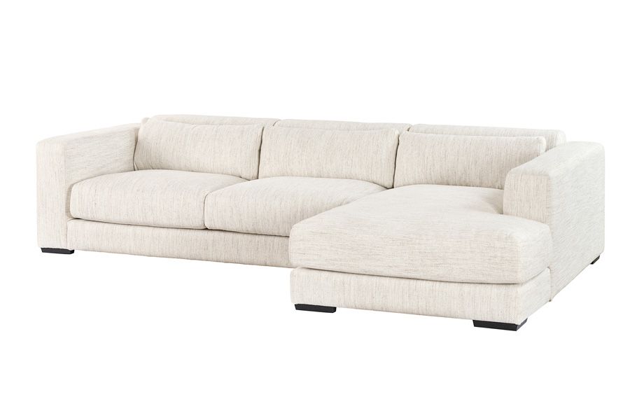 Dolce Ecksofa - Rechtsseitig Naturleinen-view2