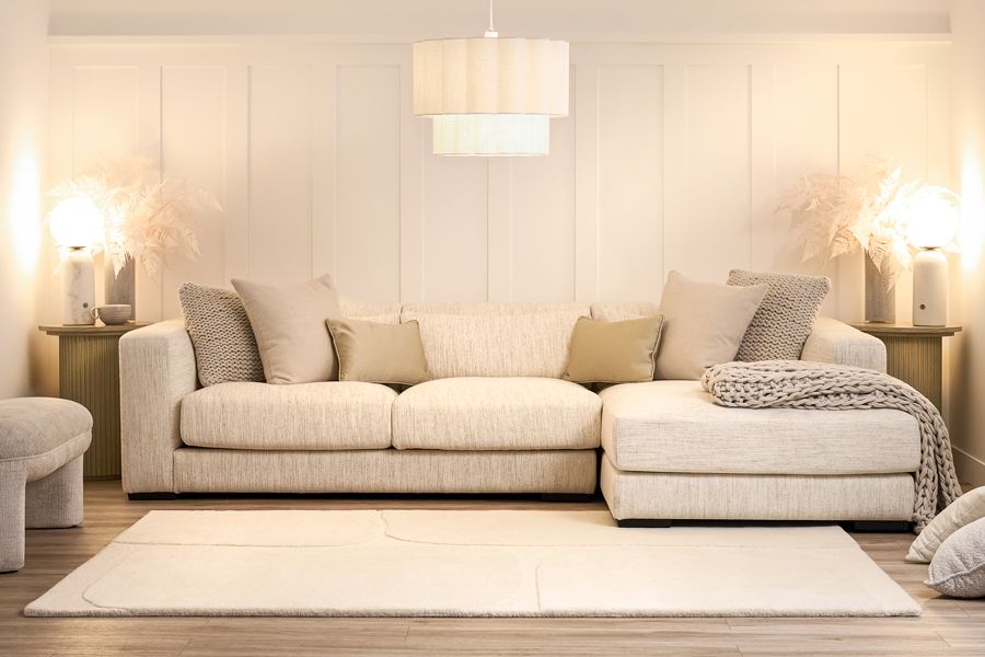 Dolce Ecksofa - Rechtsseitig Naturleinen-view3