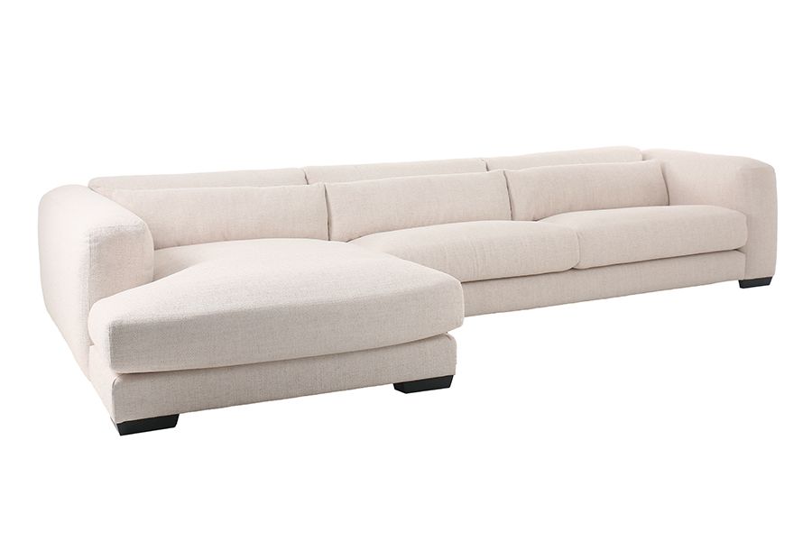Dolce Grande Divano con Angolo sinistro - Lino naturale-view2