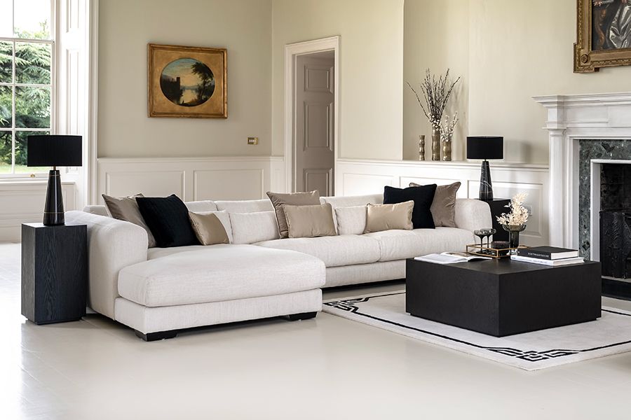 Dolce Grande Divano con Angolo sinistro - Lino naturale-view3