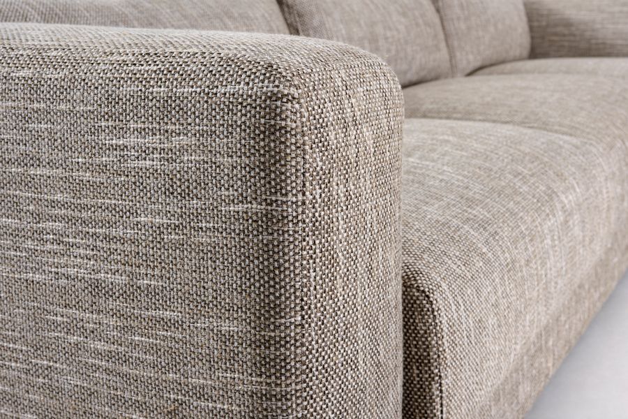 Dolce Divano con Angolo Sinistro - Talpa scuro - Lino-view4