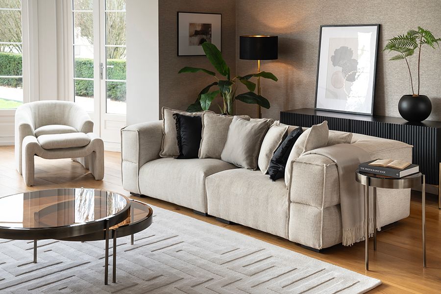 Doppio 3-Sitzer Sofa - Natürliches Poratti-view3