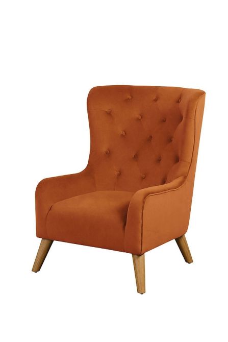 Dorchester gepolsterter Lounge-Sessel in warmem Orangeton - Bild #0