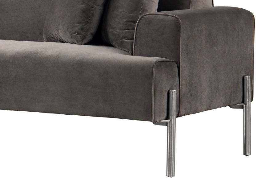 Duke 3-Sitzer Sofa - Karbongrau -view5
