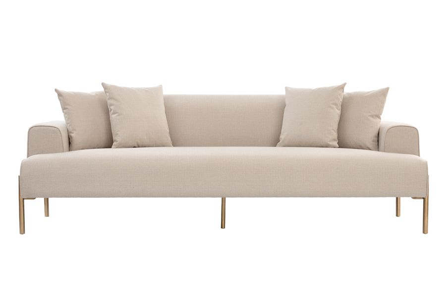 Duke Three Seat Sofa – Limestone-view3