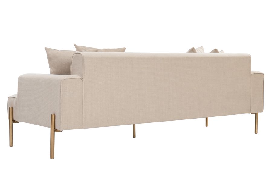 Duke Three Seat Sofa – Limestone-view4