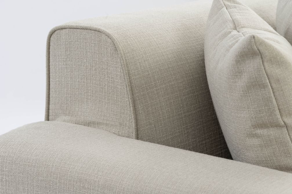 Duke Three Seat Sofa – Limestone-view6