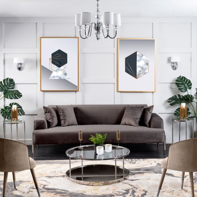 Duke 3-Sitzer Sofa - Karbongrau -view2