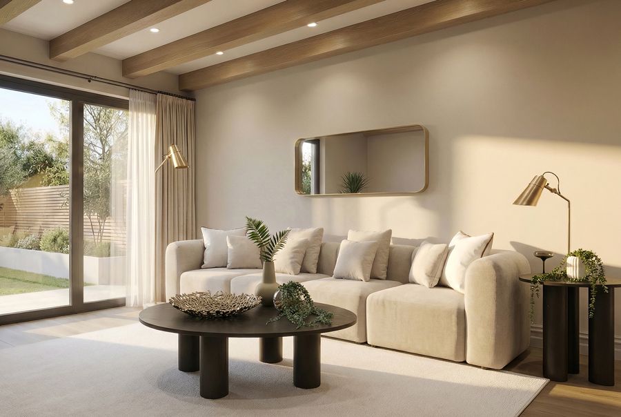 Dune Divano a quattro posti - Pergamena-view2