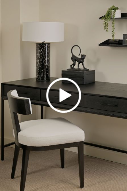 Duo Bureau/Kaptafel/Console Zwart-view4