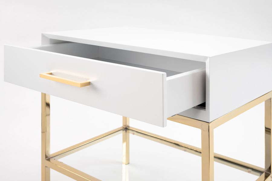 Duo Sängbord - Vitt-view3