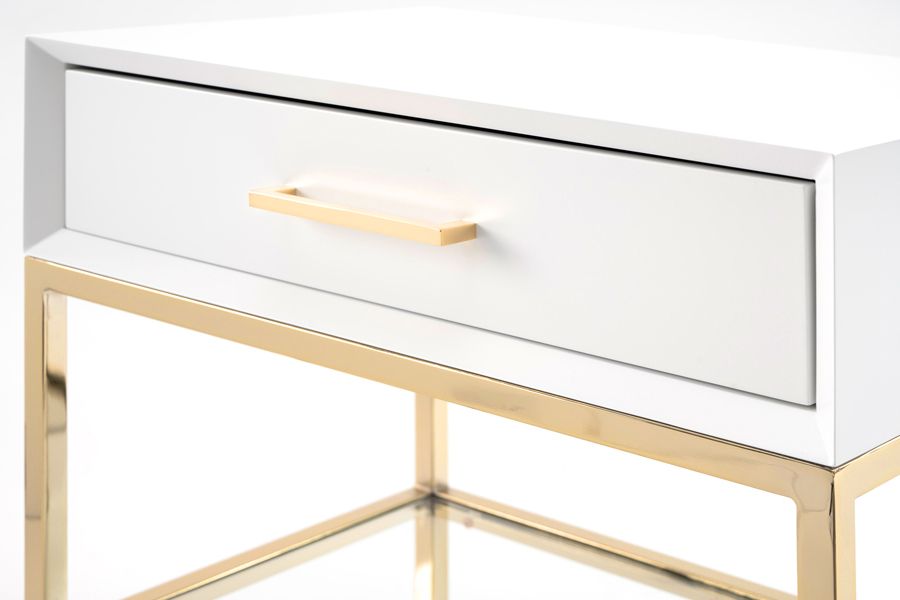 Duo Sängbord - Vitt-view5