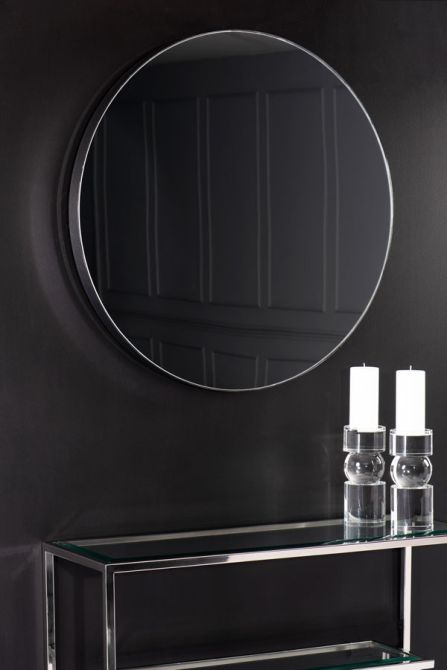 Miroir mural illuminé en chrome Eclipse - Image #0