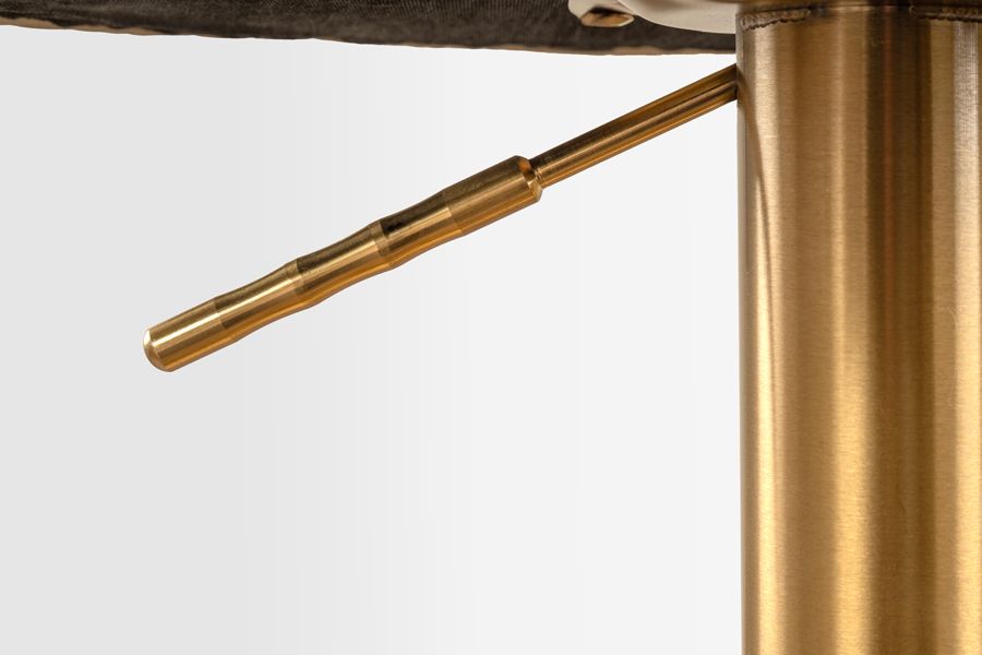 Ella Barkruk Crème Kunst Leer - Messing Onderstel-view6