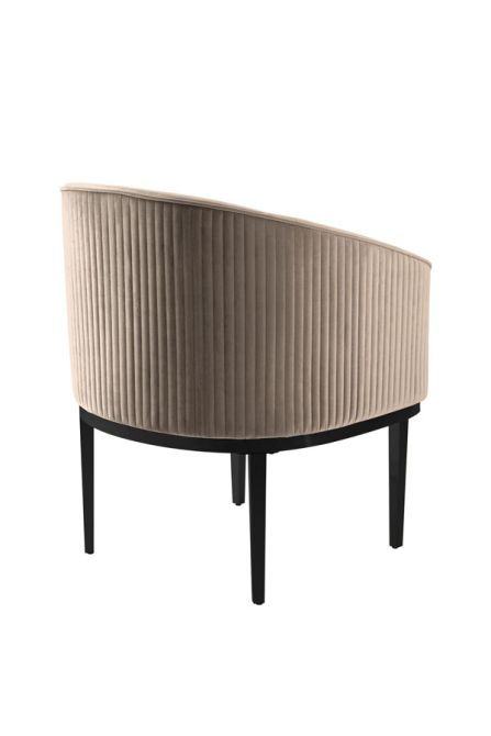 Ella Matstol - Taupe - Svarta Ben-view3