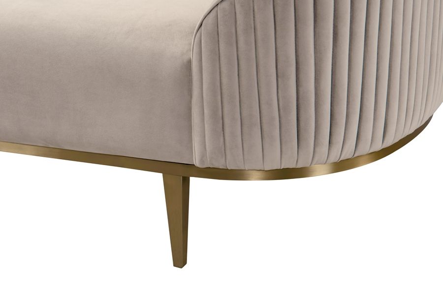 Ella 2-sitssoffa - Chalk - Ben i Mässing-view5