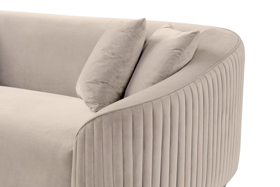 Ella 2-sitssoffa - Chalk - Ben i Mässing-view6