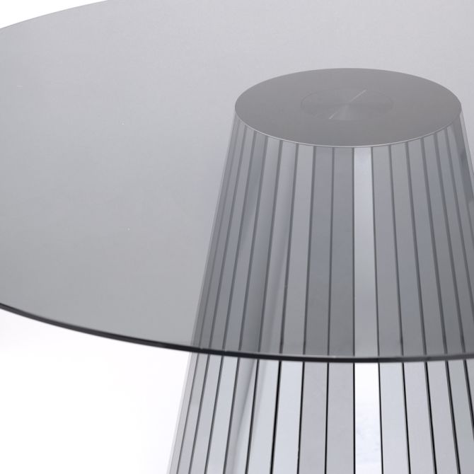 Emmeline Smoked Mirror Dining Table-view3