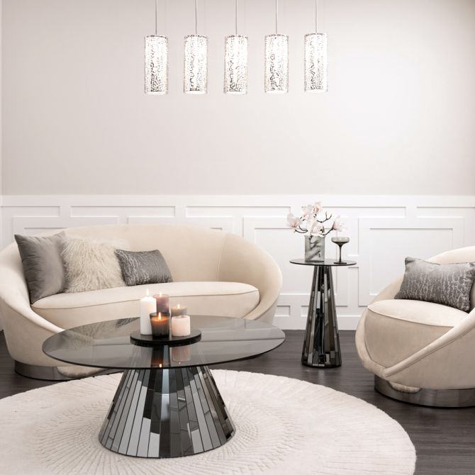 Emmeline Sidobord i Spegelglas - Rökgrå-view3