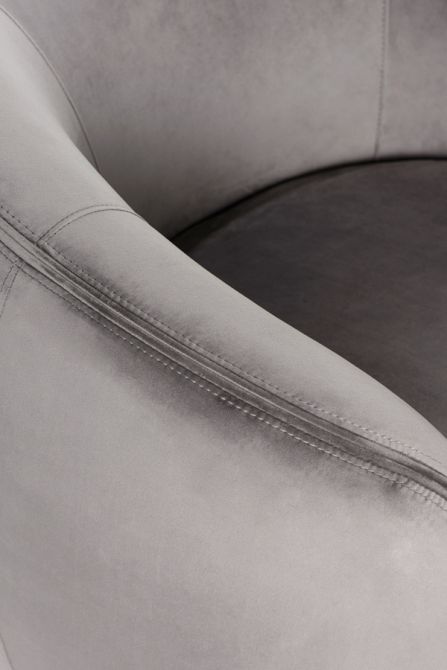 Equinox Armchair – Dove Grey – Polished Chrome Base  - Image #0