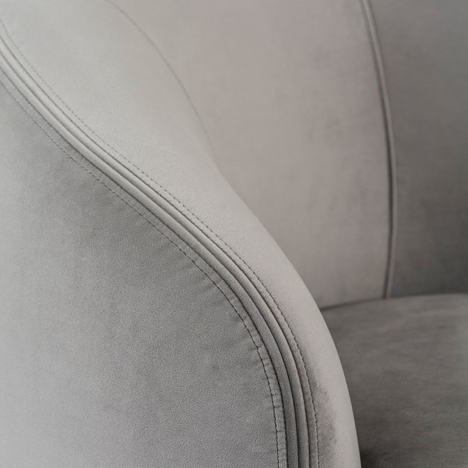 Equinox 6-Sitzer Sofa - Taubengrau  - Basis Chrom-view5