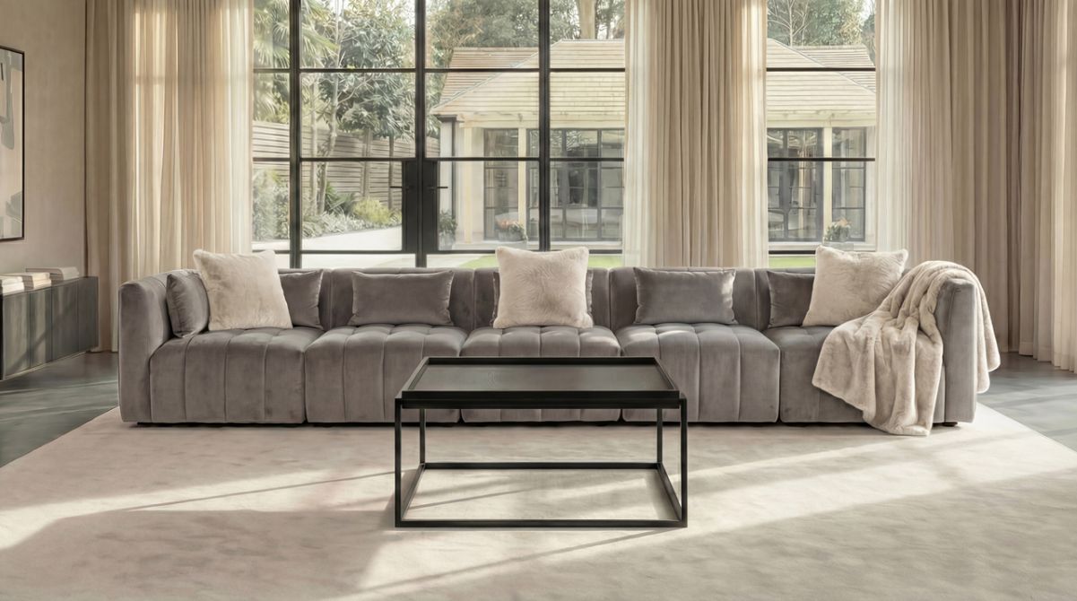 Essen 5-zitsbank Duif Grijs-view2