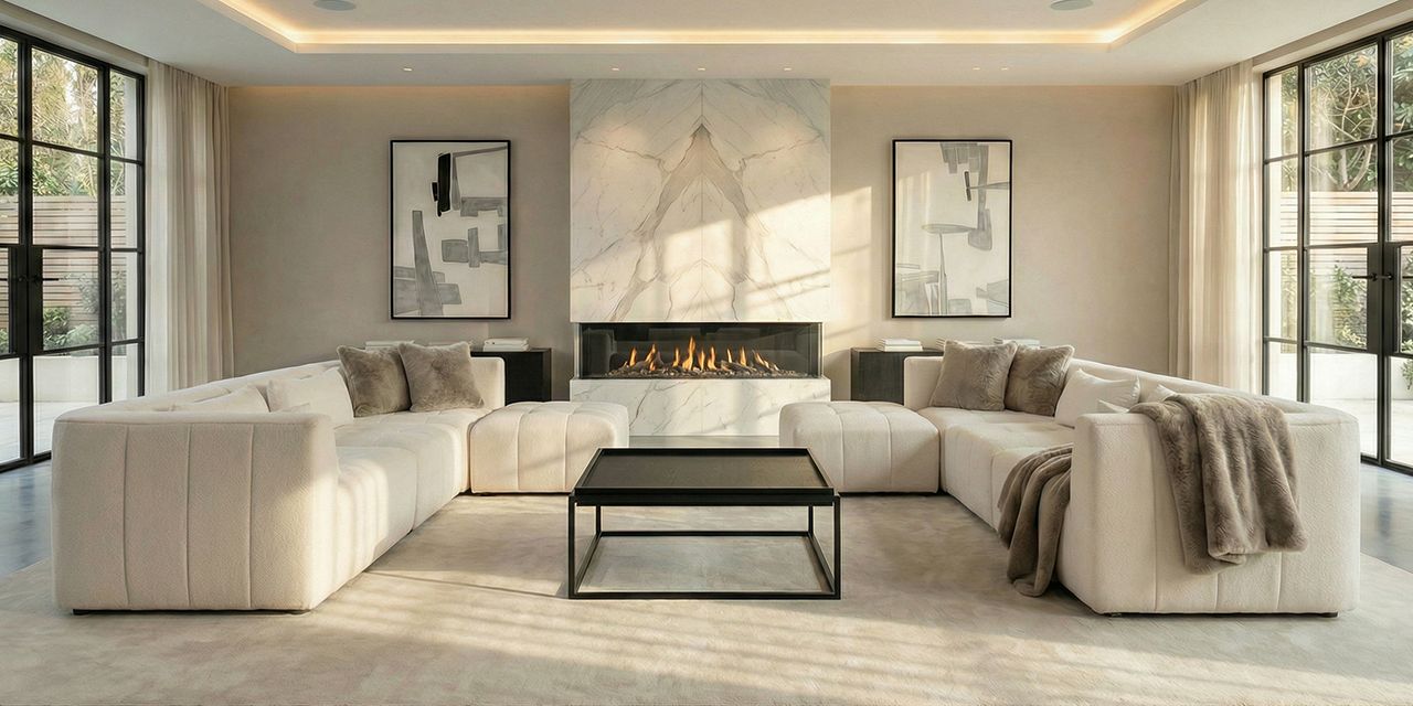 Essen 3-zits hoekbank - Ivoor Chenille-view2