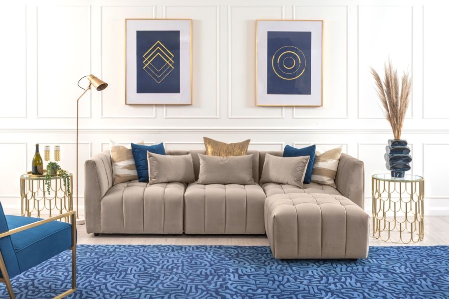 Essen 3-Sitzer Ecksofa - Taupe-view2