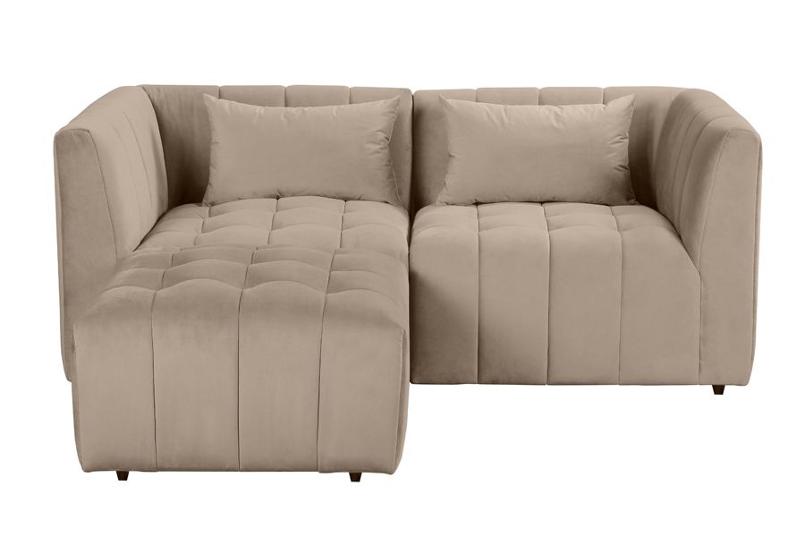 Essen Two Seat Corner Sofa – Taupe - Image #0