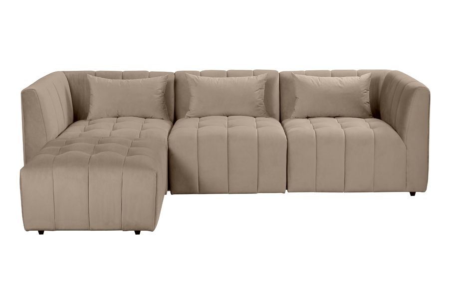 Essen Three Seat Corner Sofa Taupe