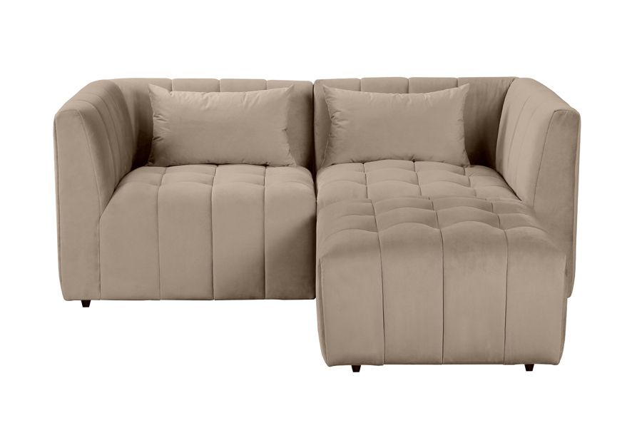 Essen Two Seat Corner Sofa – Taupe - Image #0