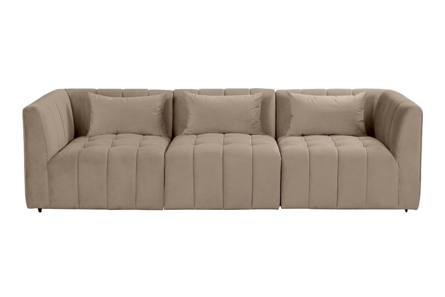 Essen Three Seat Sofa – Taupe - Image #0