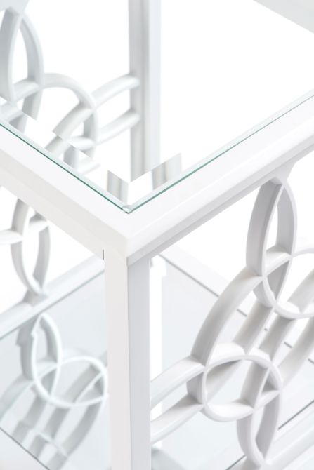 Etienne White Side Table  - Image #0